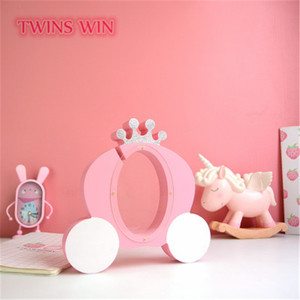 2018 unico piccola corona di legno carino piggy bank per i bambini - Product Image 3