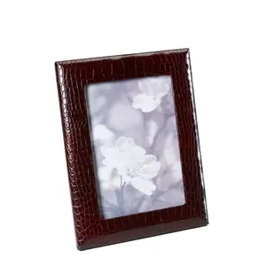 Standard Picture/Photo Frame Size 5 by 7 Inches Lizard Leather Photo Frame