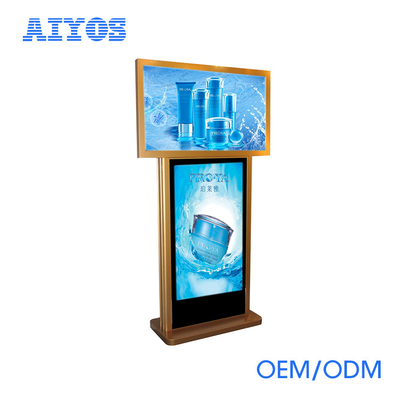 Крытый интерактивный сенсорный дисплей рекламы, LCD HD Digital Signage таблицы рекламы сенсорный экран киоска