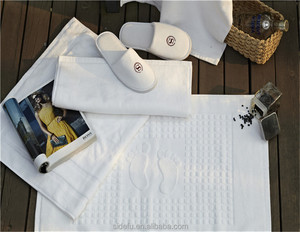 <span class=keywords><strong>Di</strong></span> <span class=keywords><strong>Marca</strong></span> <span class=keywords><strong>di</strong></span> trasporto 100 Cotone 21s/2 Hotel Biancheria Da Bagno Jacquard In Rilievo Bagno Del Piede Asciugamano - Product Image 5