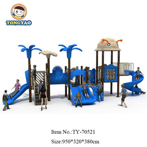 Grand équipement <span class=keywords><strong>de</strong></span> <span class=keywords><strong>jeux</strong></span> d'extérieur d'<span class=keywords><strong>occasion</strong></span> pour enfants, comprenant des toboggans en plastique et des toboggans <span class=keywords><strong>de</strong></span> piscine, jouets en acier pour écoles, Tongyao TY-70512 - Product Image 2