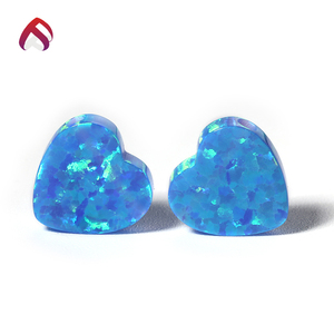 Factory Wholesale Heart形状ルース宝石作成オパール合成オパール - Product Image 3