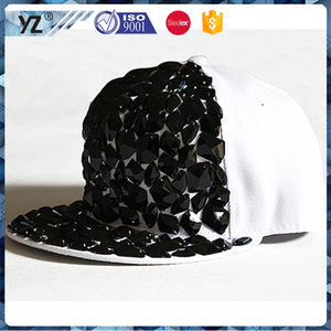 Nouvelle Arrivée Mode <span class=keywords><strong>Black</strong></span> <span class=keywords><strong>Diamond</strong></span> Chapeaux Hip- Hop <span class=keywords><strong>Snapback</strong></span> Caps Vente de Noël Custom Clinch Bolt - Product Image 3