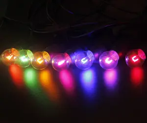 Bombilla de filamento led G45, varios colores, 110v, 220v, 1w, 2w, con E26, E27