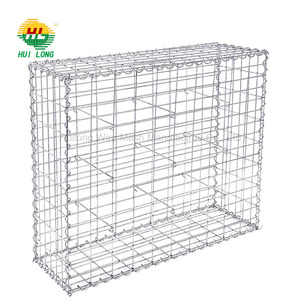 <span class=keywords><strong>Homgeek</strong></span> Mur en Gabion en Acier Galvanisé Grande Capacité de Charge (pierres ne sont pas incluses) Argenté 100x20x100cm - Product Image 1