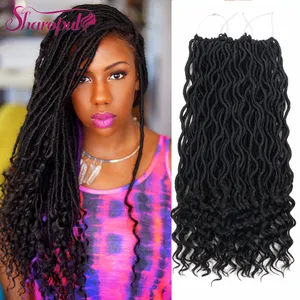 Extension capillaire synthétique pour femmes, sac de tresses tressées au Crochet, extensions capillaires africaines, déesse, Faux Locs