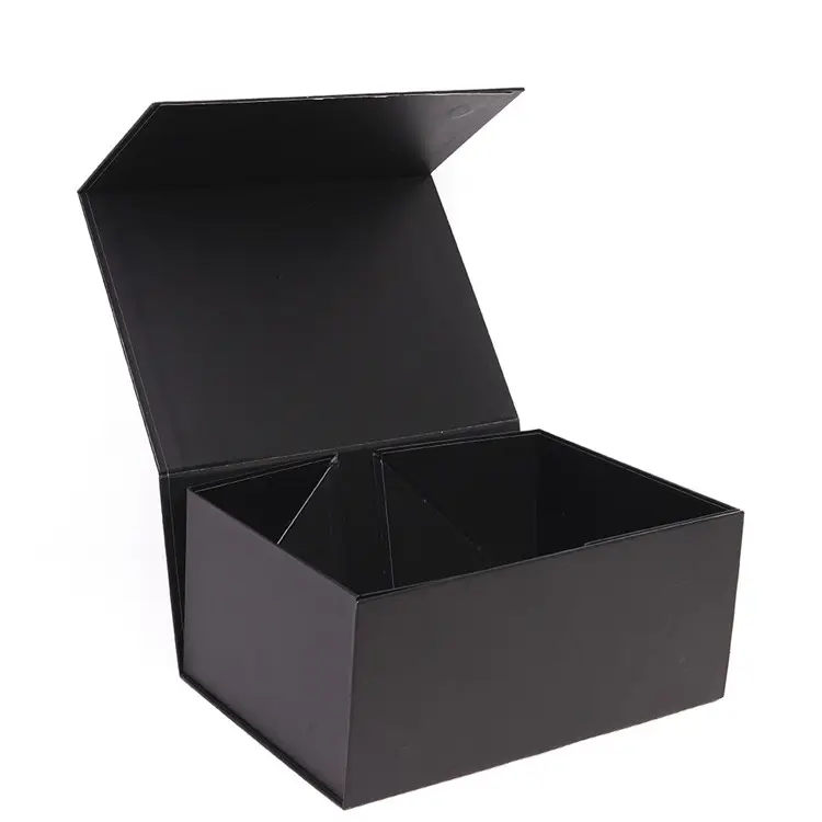 Logotipo personalizado de papelão de luxo dobrável fecho magnético caixa de empacotamento do presente