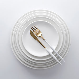 Venta caliente barato blanco redondo Porcelana placa Platos De Porcelana Para <span class=keywords><strong>Restaurante</strong></span>... de la cena de cerámica plato para restaurantes % - Product Image 2