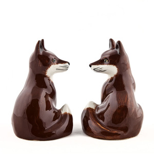 Salière en céramique de renard au chocolat - Product Image 3
