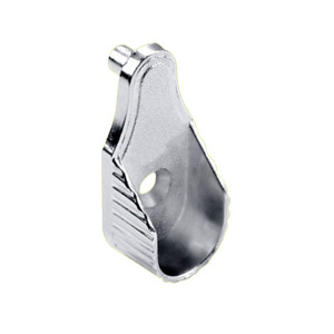 Support mural ovale 15 mm en alliage de zinc plaqué nickel/chrome/or, support de tube non amovible, <span class=keywords><strong>quincaillerie</strong></span> pour meubles et armoires - Product Image 1