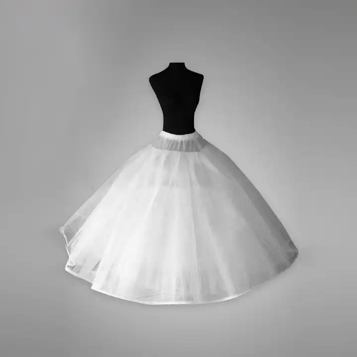 Suphod Women Crinoline Petticoat 4 Hoop Skirt Slips A-line Long Underskirt  for Wedding Bridal Dress Ball Gown Black at Amazon Women's Clothing store