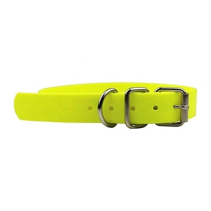 Dog Collar Waterproof Personalized Pvc Coated Polyester Webbing Dog Collar