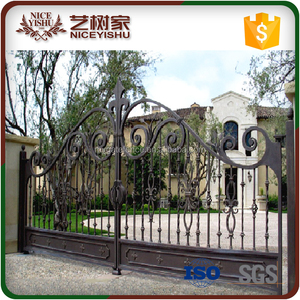 Acheter Directement <span class=keywords><strong>De</strong></span> Chine Usine Porte D'entrée Ferme En Bois Forgé Portes <span class=keywords><strong>de</strong></span> Fer Conception - Product Image 3