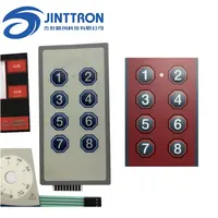 2X4 Matrix 8 Tasten Taktile Membran schalter Tastatur Flache Tasten Matrix Tastatur 3X3 Membran tastatur