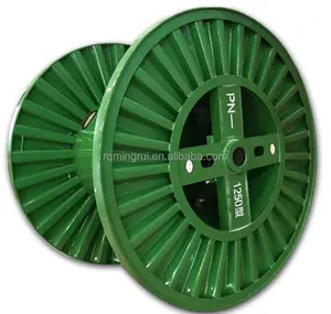 Corrugated steel cable reel for wire