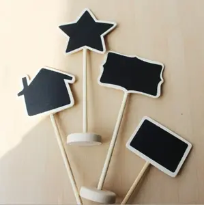 Different shape wooden mini blackboard for leaving massage