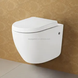 Artículos sanitarios redondos de cerámica para baño, WC colgante con certificado CE