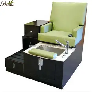 luxury comfy stainless steel sink spa sofa chair for nail salon