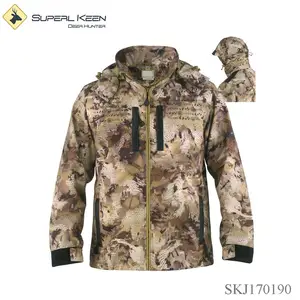 New Pattern Men Jagd kleidung Camouflage Wasserdichte Kapuzen-Softshell-Jacke