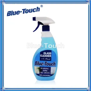 清洁化学品蓝色汽车玻璃清洁剂批发液体玻璃汽车清洁剂与喷雾