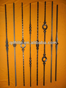 Grille de fenêtre en <span class=keywords><strong>fer</strong></span> <span class=keywords><strong>forgé</strong></span> personnalisée, <span class=keywords><strong>barre</strong></span> de clôture ornementale, <span class=keywords><strong>barre</strong></span> de garde-corps forgée à chaud - Product Image 2