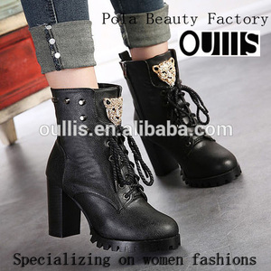bottines talon chaussures femmes mode ph3088 milieu - Product Image 1