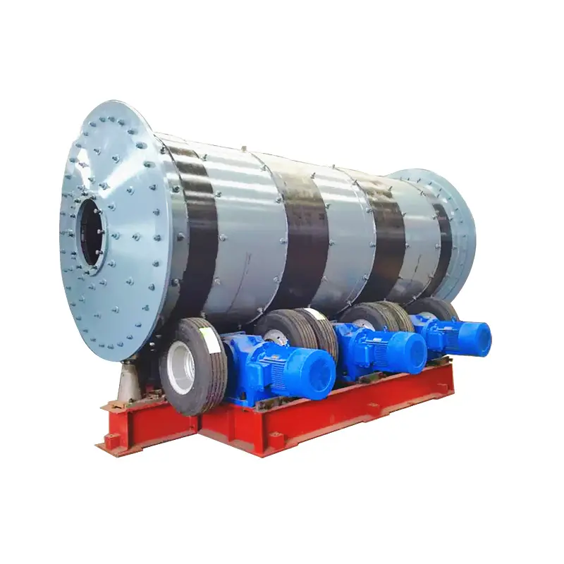 New Design 2100x4500 Tyre Ball Mill Driving By Tyre