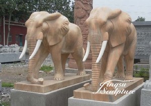 Statua di Elefante Antica in Pietra Scolpita a Mano per Decorazione <span class=keywords><strong>Giardino</strong></span> - Product Image 5