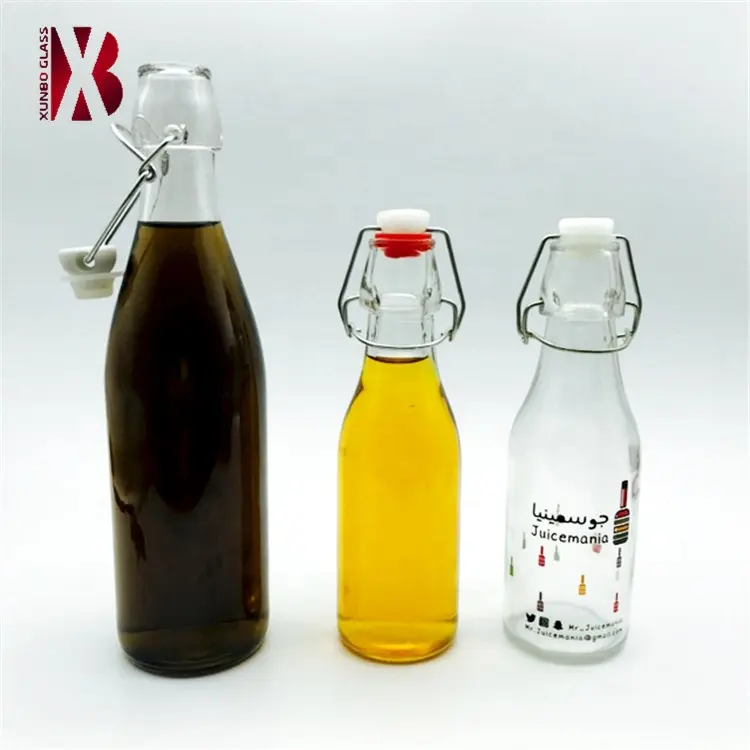 200 ml 250 ml 500 ml beer/juice/water swing top glass bottle