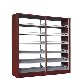 Libreria Moderna a 6 Ripiani Bifacciale in <span class=keywords><strong>Metallo</strong></span> con Portariviste per Scuole - Product Image 3