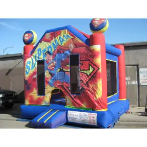 Superman Bouncy Castle Anak-anak Orang Dewasa Inflatable Bounce Dijual