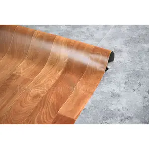 Hout look plastic vloermat pvc vloerbedekking roll pvc brandwerende vloeren