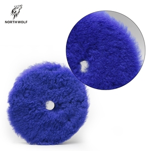 Tampon de polissage en laine véritable de 6 pouces <span class=keywords><strong>pour</strong></span> <span class=keywords><strong>polisseuse</strong></span> DA, matériau japonais <span class=keywords><strong>pour</strong></span> l'entretien automobile - Product Image 4
