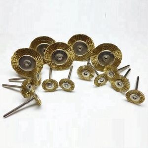 Hot Selling OEM Mini 25mm Brass <strong>Wire</strong> <strong>Brush</strong> Industrial/DIY Cleaning Tool Zinc-plated/304 Stainless Steel Handle for <strong>Rotary</strong> Tools - Product Image 6