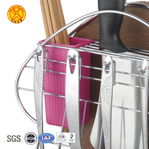 โรงงานขายส่งสแตนเลส chrome ฟรียืนโลหะช้อนมีดผู้ถือ - Product Image 4