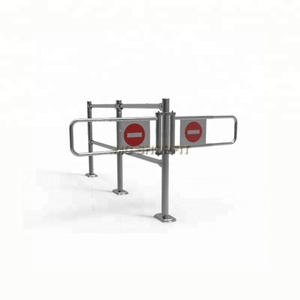 Demi porte de tourniquet de porte d'oscillation de taille de contrôle d'accès piétonnier automatique à télécommande - Product Image 4
