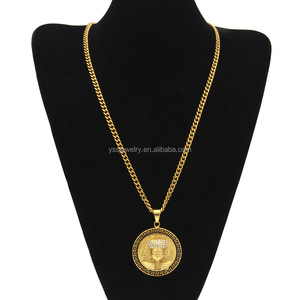 Đồ trang sức 2108 các nhân sư của Ai Cập Mặt dây chuyền đồ trang sức với CZ Kim Cương Vòng cổ 18K mạ vàng nhân sư của Ai Cập Mặt dây chuyền - Product Image 1