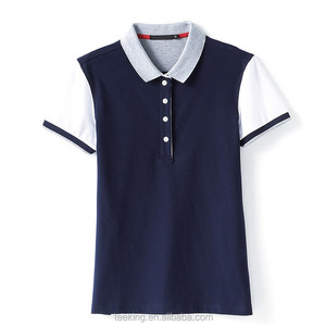 <span class=keywords><strong>Polo</strong></span> da Golf da <span class=keywords><strong>Donna</strong></span> all'Ingrosso con Maniche Corte e Design del Colletto a Combinazione di Colori - Product Image 4