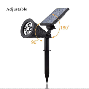 Foco de luz Solar para jardín, luz LED de entrada 4LED IP65 ROHS Ce 1 año 10000 3500K (blanco cálido), gran oferta - Product Image 3