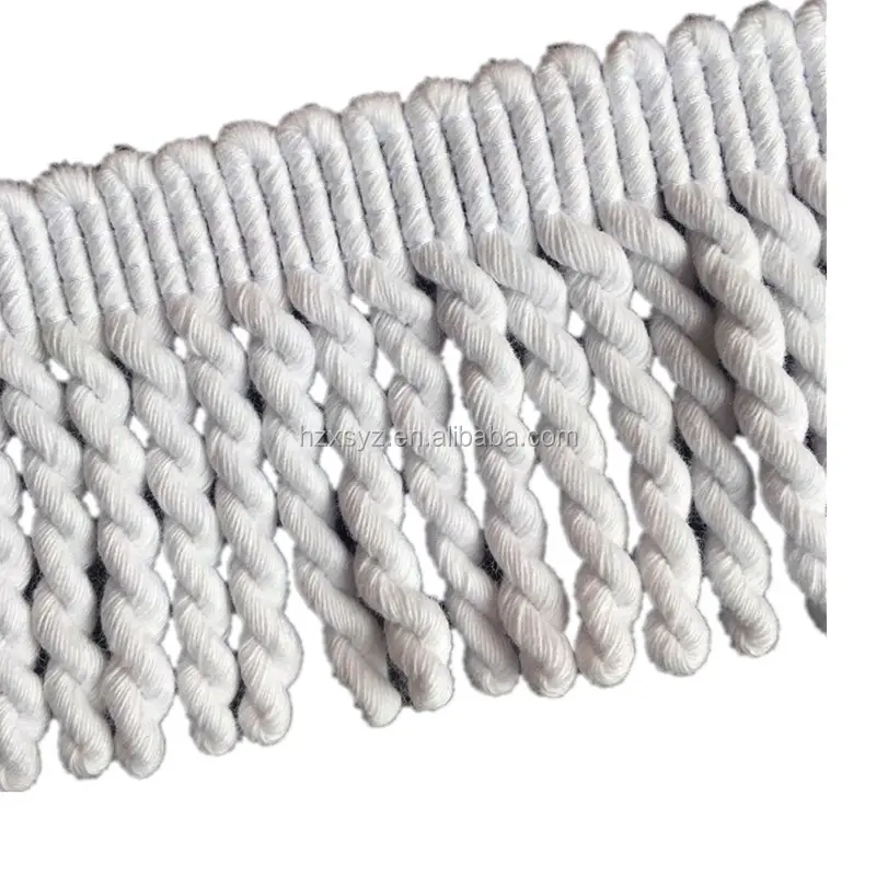 Vendite dirette della fabbrica 2 pollici tappeto di cotone di taglio bullion fringe