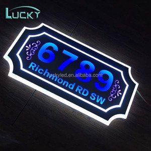 Al aire libre número de habitación de Hotel placas iluminación Led Placa de nombre - Product Image 4
