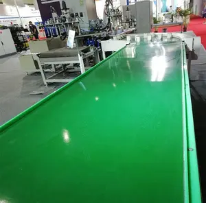 OEM Guangzhou Factory price light-duty pvc belt conveyor turn band rubber belt transport for assemble line