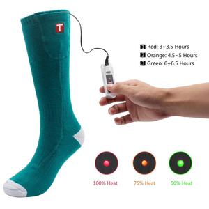 Chaussettes chauffantes athlétiques pour hommes et femmes, chauffe-pieds thermiques rechargeables pour le <span class=keywords><strong>ski</strong></span> et les sports <span class=keywords><strong>de</strong></span> plein air - Product Image 2