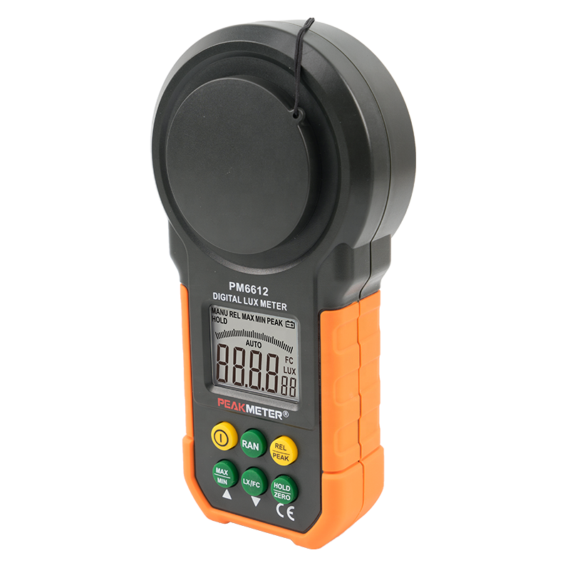 PM6612 MS6612 Multi-función 1/2 poco pantalla LCD estándar de luz Digital led tes medidor de lux precio luz fc mini lux tester
