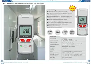 Hot Sale 50k Speicher Tragbares LCD-Display Temperatur Luft feuchtigkeit Datenlogger Mit USB-Schnitts telle