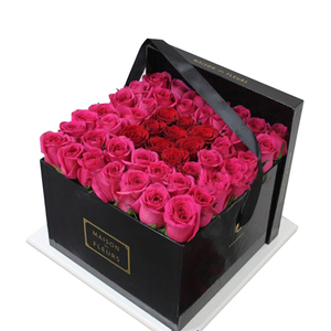 Elegante <span class=keywords><strong>caja</strong></span> <span class=keywords><strong>cuadrada</strong></span> de flores para regalo - Product Image 1