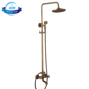 Cổ Điển Phong Cách Châu Âu Antique Brass Vòi Hoa Sen Đặt Treo Tường Hai Xử Lý <span class=keywords><strong>3</strong></span> Way Bronze Vòi Hoa Sen Vòi Mixer Tap SF0261 - Product Image 1