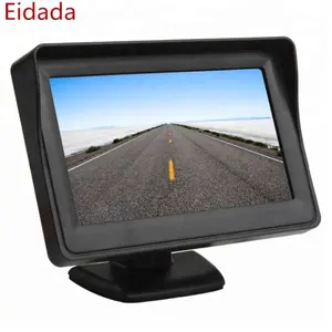 OEM 4.3 5 אינץ לוח מחוונים דיגיטלי רכב TFT LCD צבע צג עם לחצן בקרת להתחבר גיבוי מצלמה