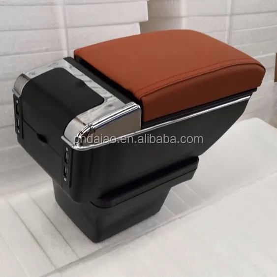 Leather Car Center Console Armrest BoxためSUZUKI SX4 2008 2009 2010 2011 2012 2013 2014 2015 2016 2017 Armrests Storage Box