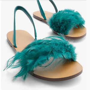 Niñas de diseño colorido diseño de planos cómodos zapatos de Sandalias de tacón - Product Image 5